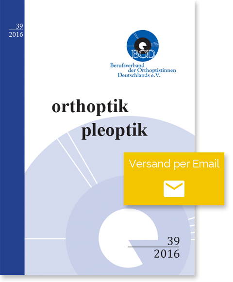 Digital: Artikel aus der Fachzeitschrift „orthoptik-pleoptik“ - per E-Mail